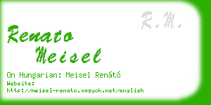 renato meisel business card