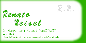 renato meisel business card